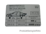 AUFKLEBEZETTEL Opel Ersatzteil 1008795 9156117